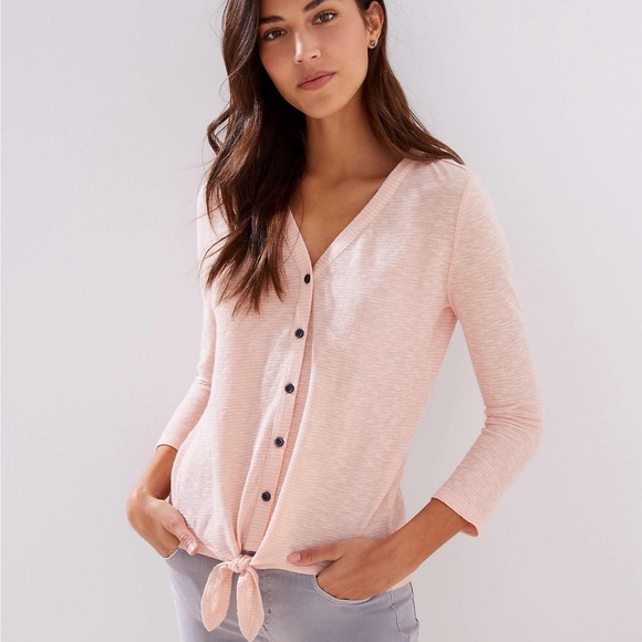 LOFT Tops - LOFT Tie Front T-Shirt